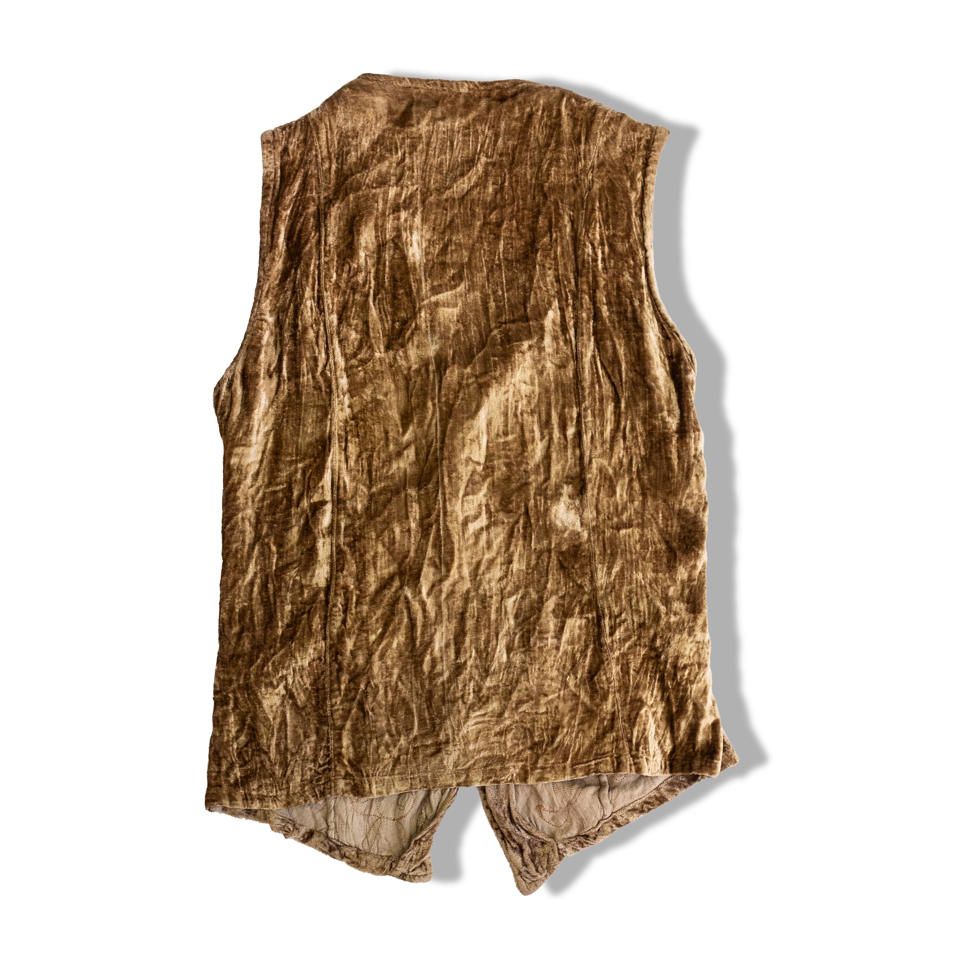 Vintage velvet embroidered vest