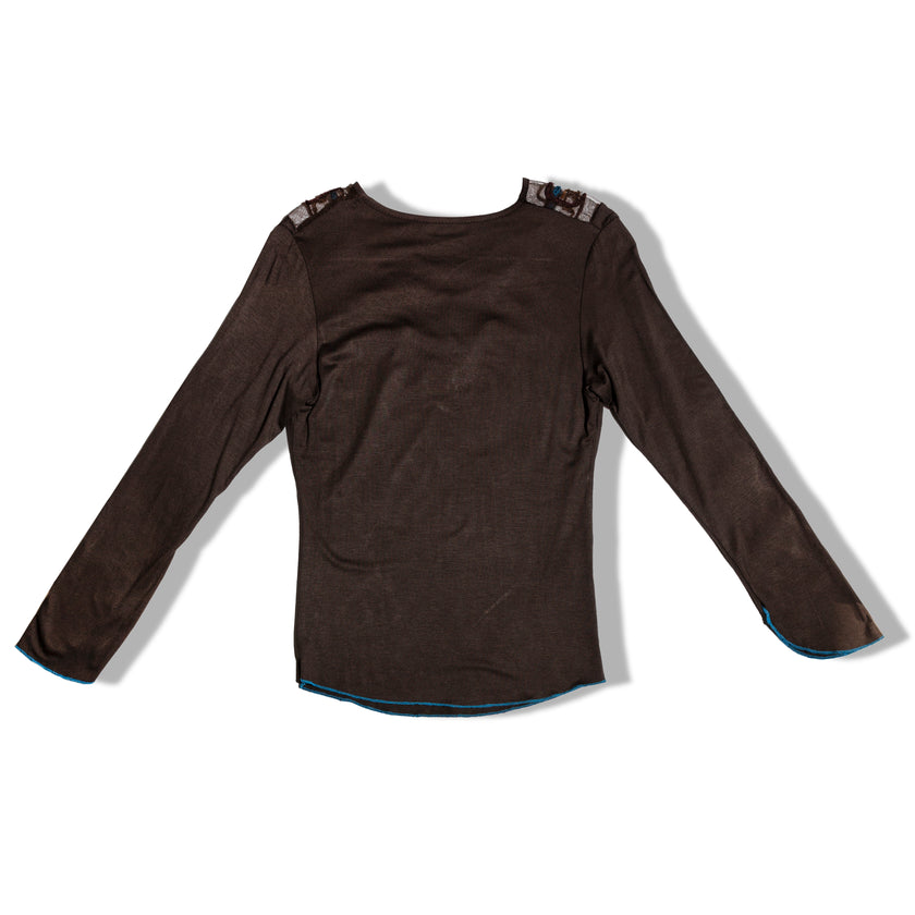 Beautiful embroidered and beaded deadstock top