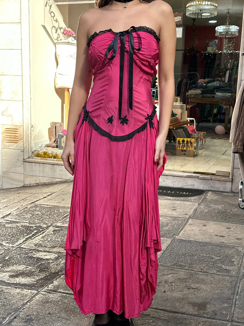 Stunning vintage strapless dress