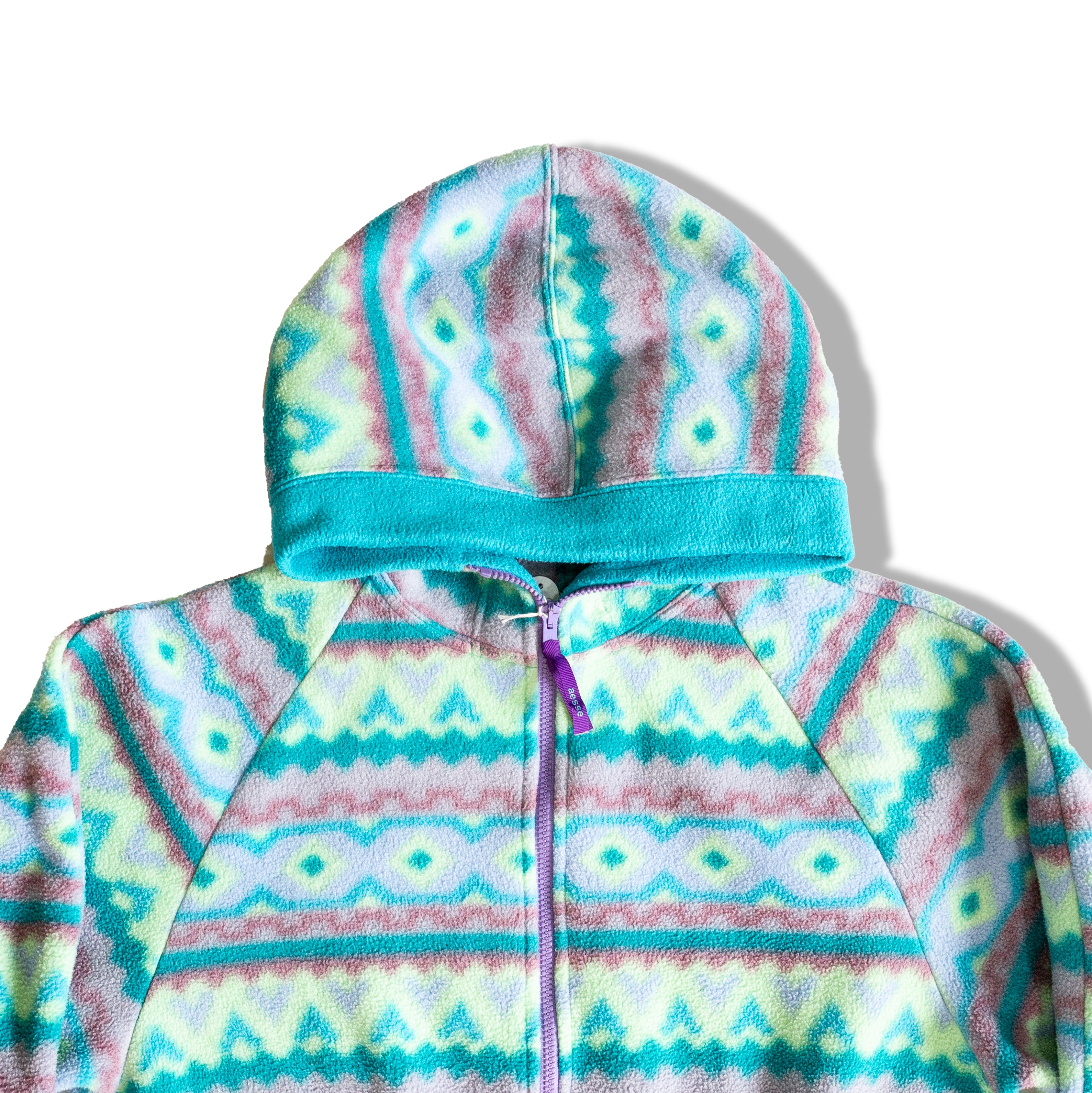 Vintage super funky patterned fleece