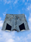 Levi’s 501 reworked super hot denim shorts (W27)