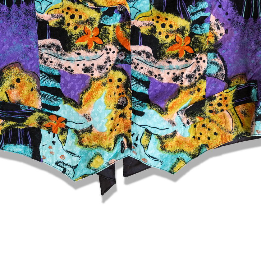 Vintage funky patterned vest