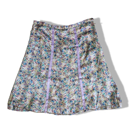 Super funky 100% silk skirt with side zipper (M/L)