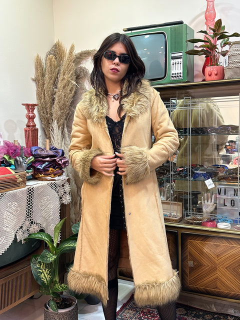 Super hot faux Afghan coat