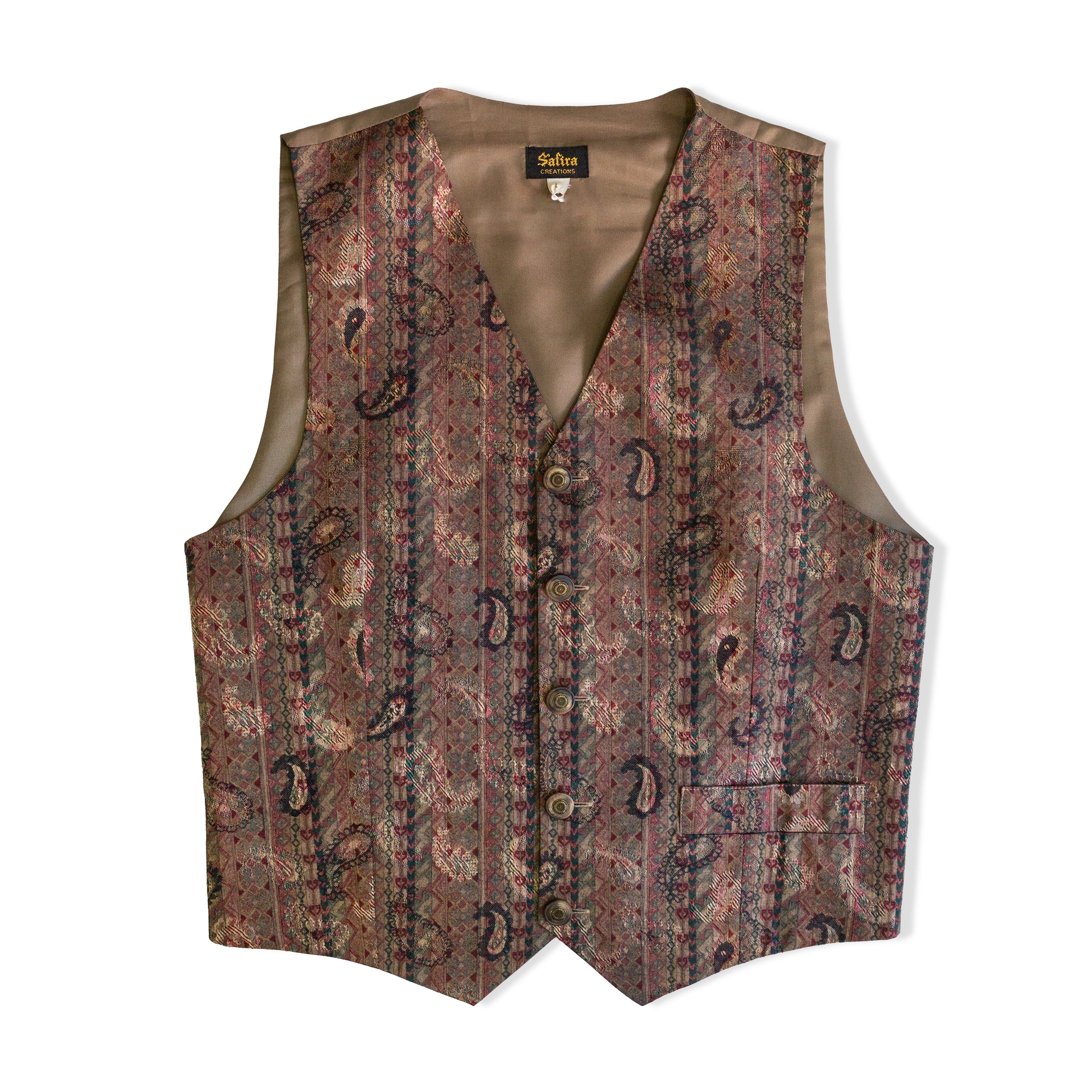 Vintage Men’s patterned vest (L)