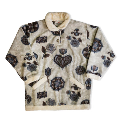 Super cute woman’s fleece patterned sweater (S)