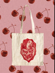 “Pop my cherry” tote bag