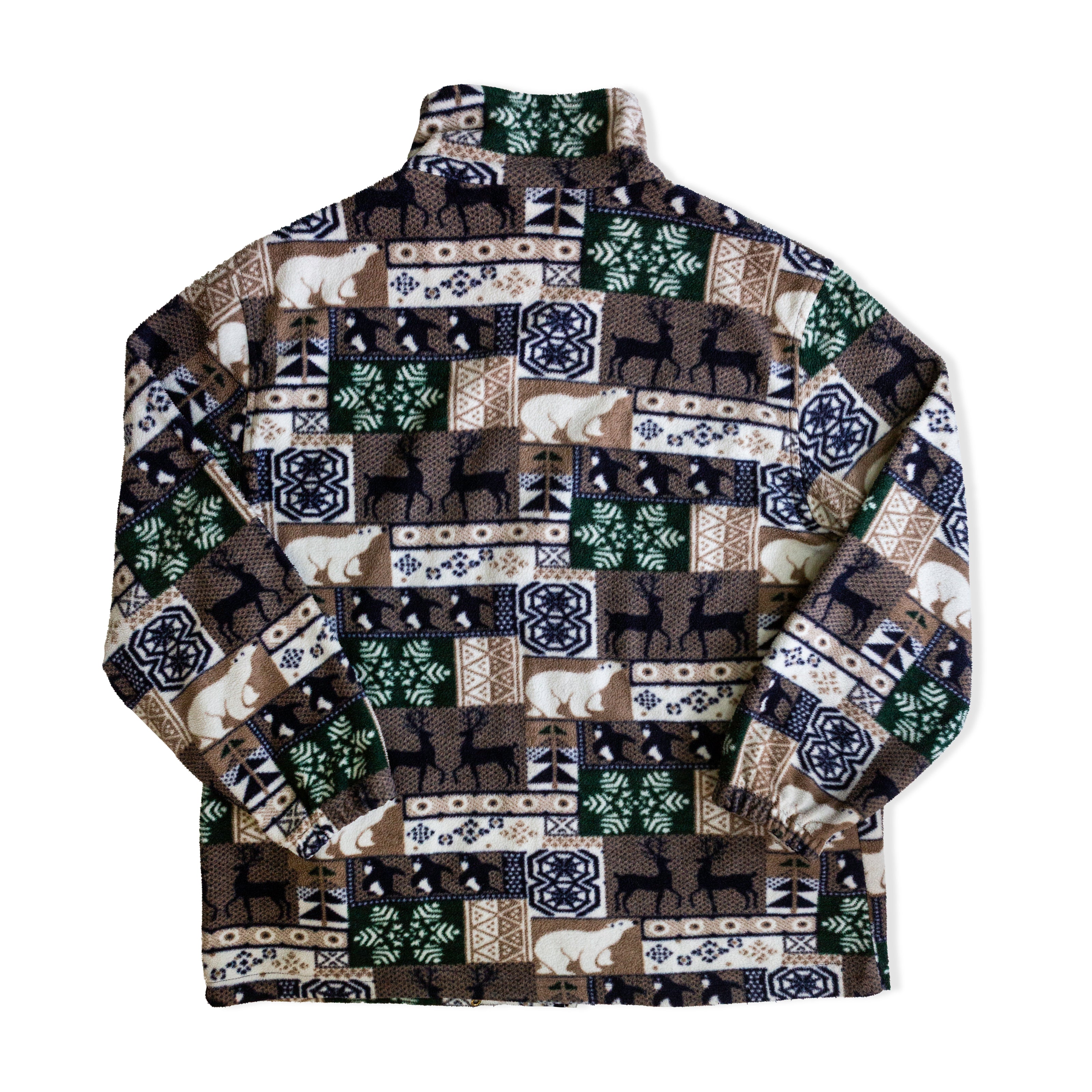Vintage Abstract Full Zip Fleece (XL)