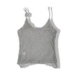 Super hot knitted glitery grey top