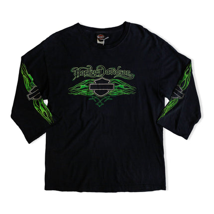 Harley Davidson longsleeve graphic top (L)