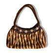 Deadstock funky handbag with knited and embroidered detailing