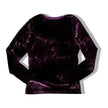 Super cute purple velvet top with beaded details