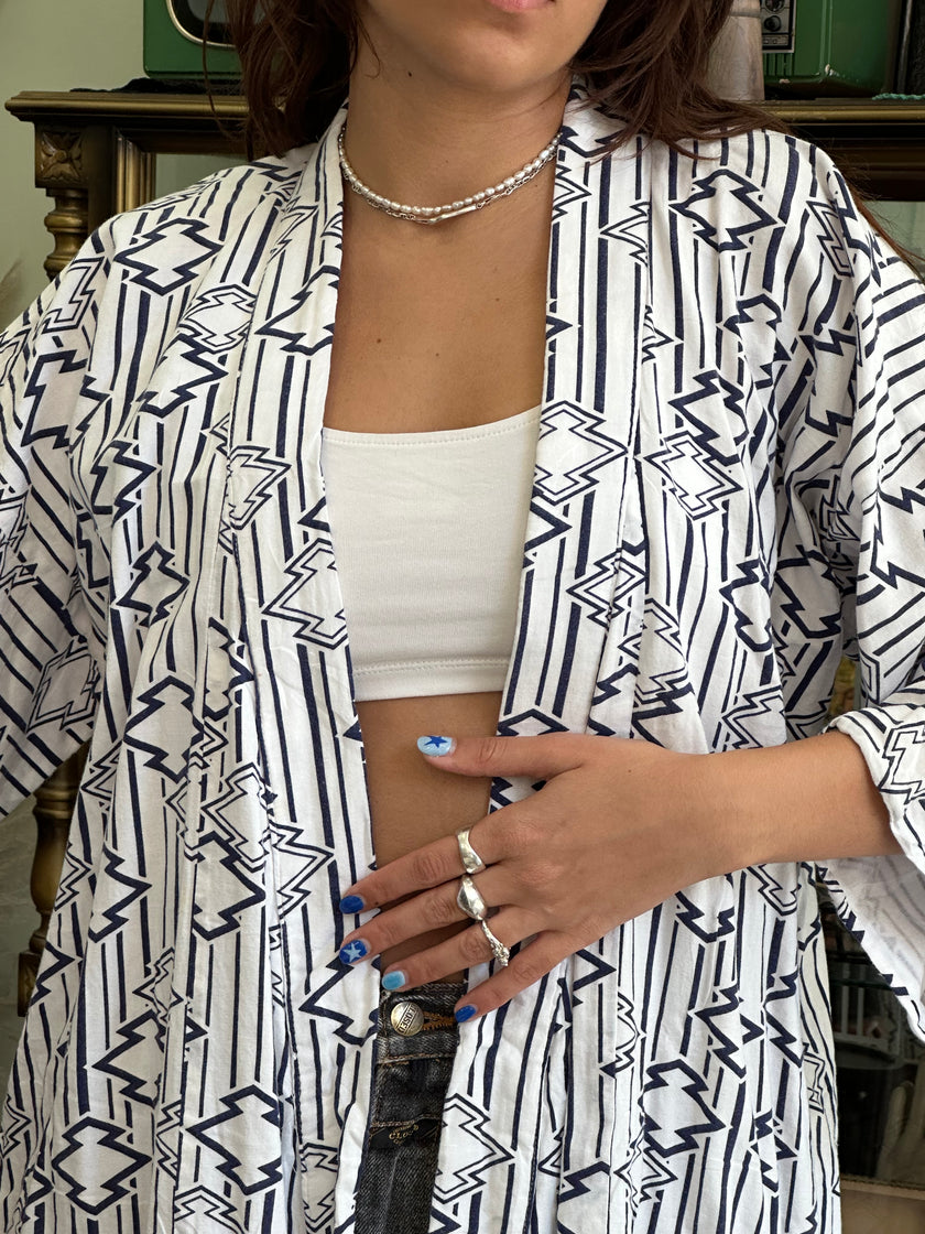 Stunning cotton yukata robe