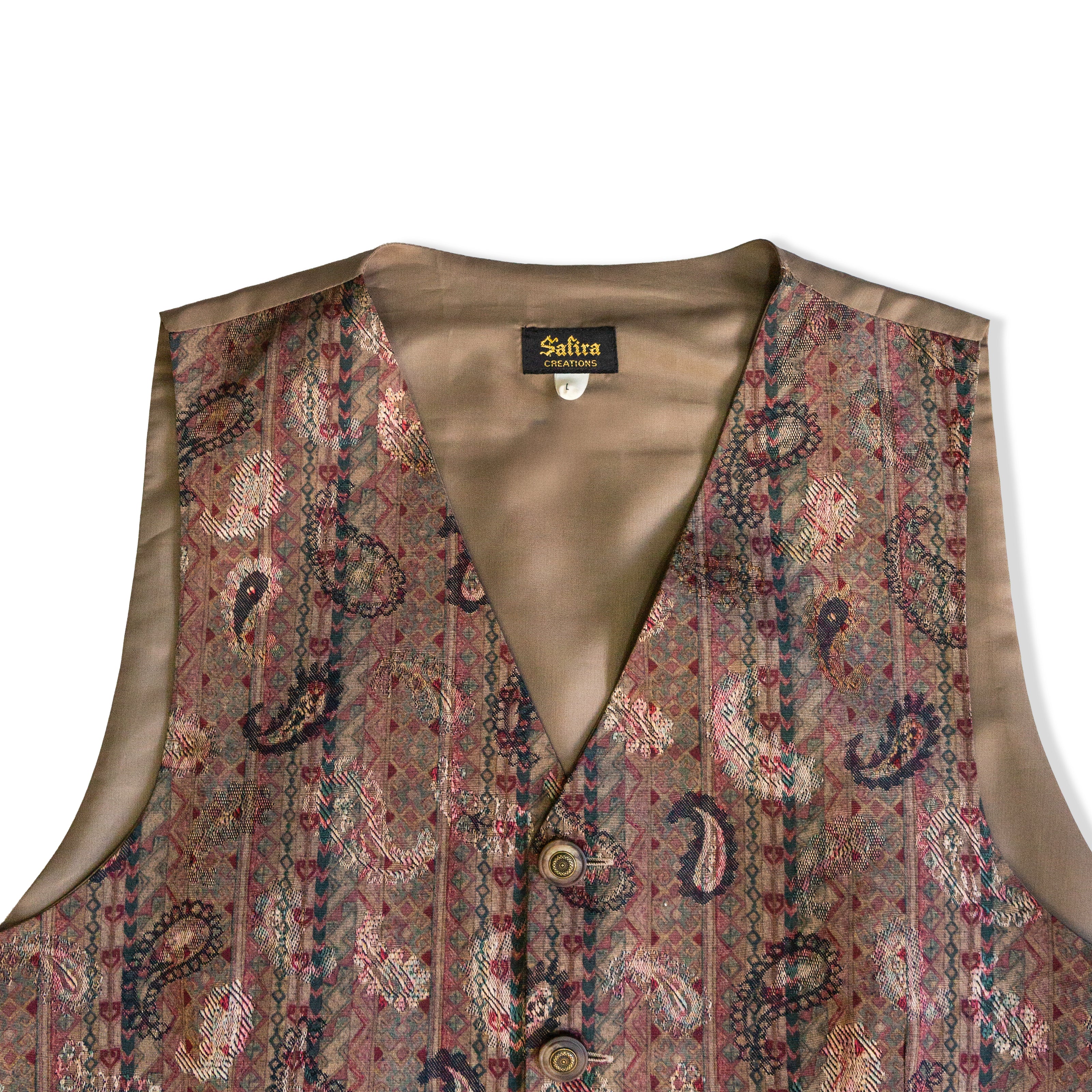 Vintage Men’s patterned vest (L)