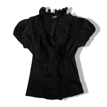Super hot black gothic top