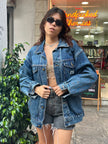 Vintage heavy oversized denim jacket (Men’s)