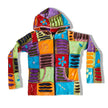 Super cute hippie patchwork zip up hoodie