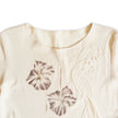 Y2K beige mesh top (L)