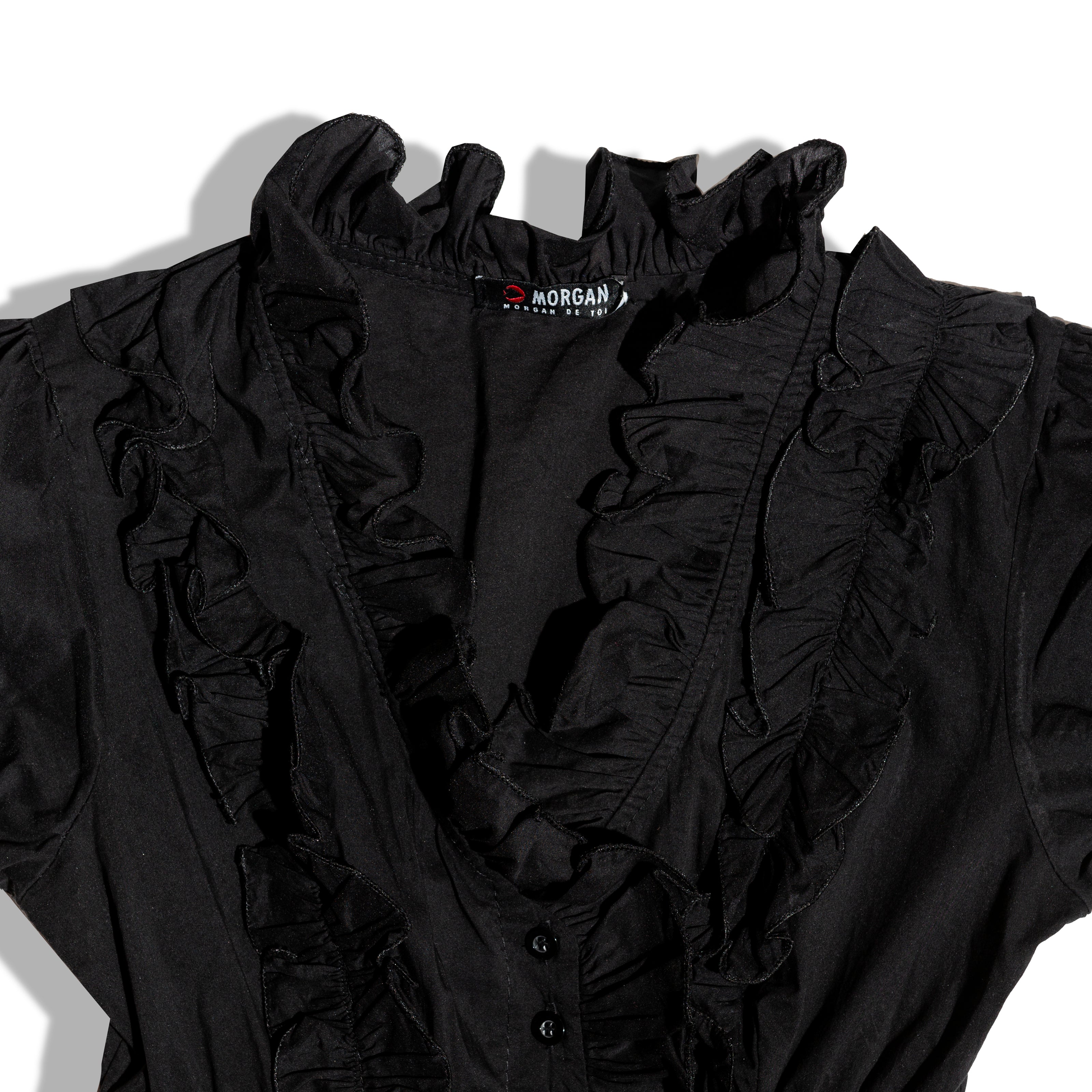 Super hot black gothic top