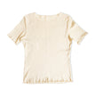 Y2K beige mesh top (L)