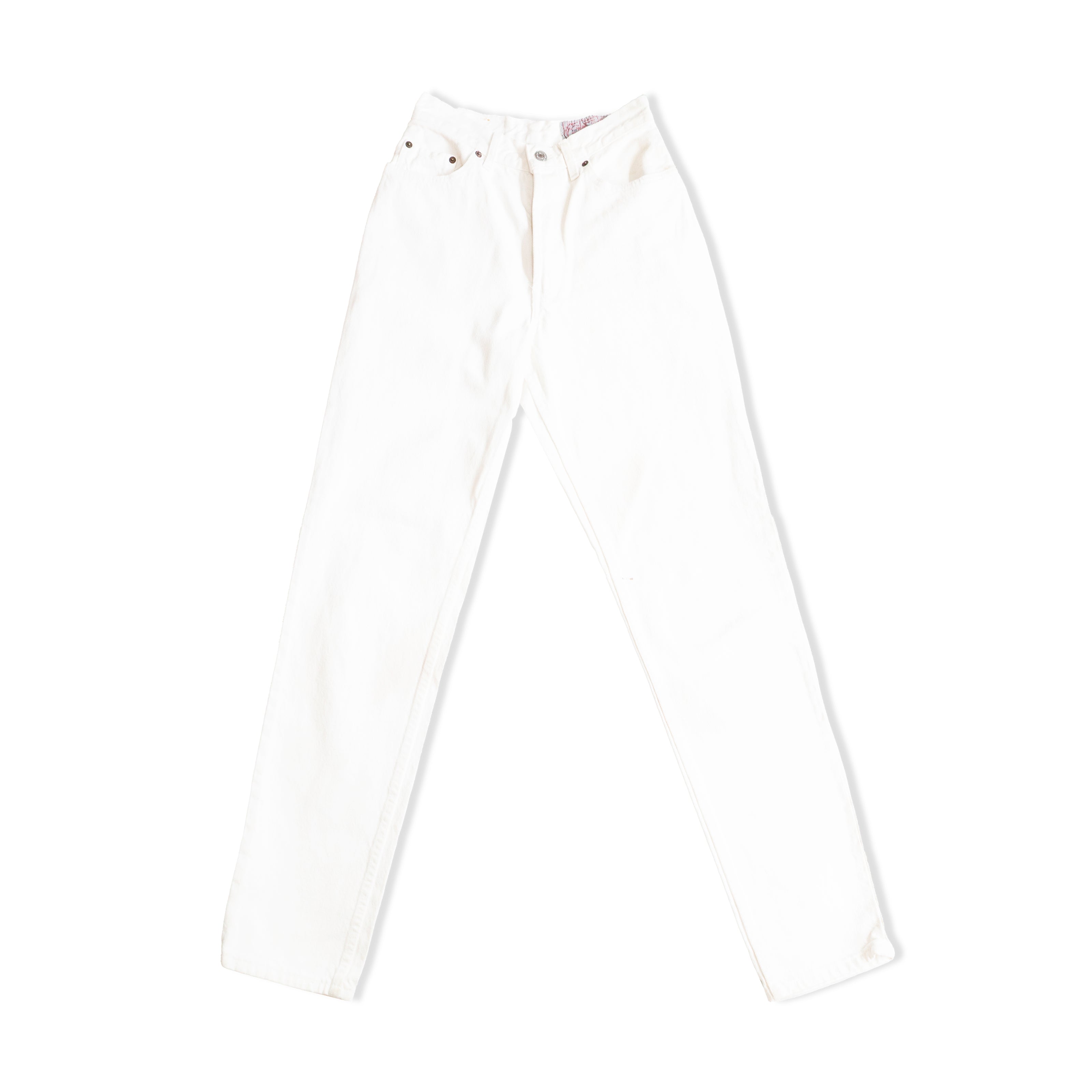 Levi's 901 high waisted white jeans (W29)