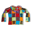 Super cute hippie patchwork zip up hoodie
