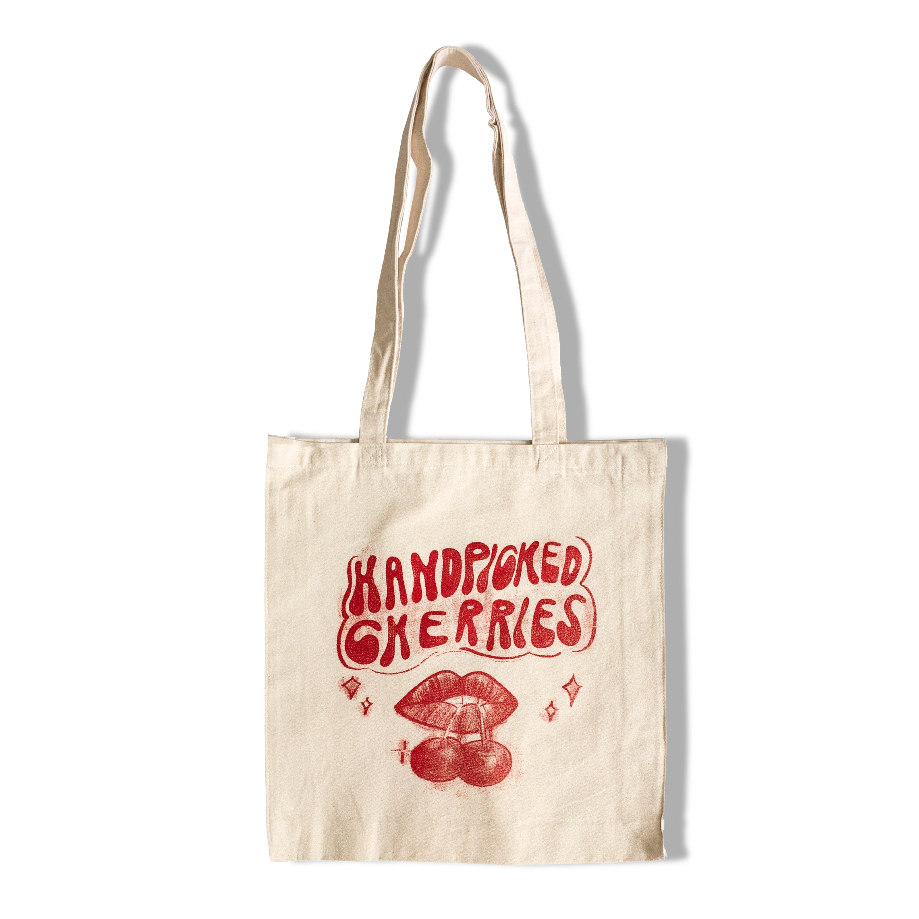 Handpicked Cherries tote bag