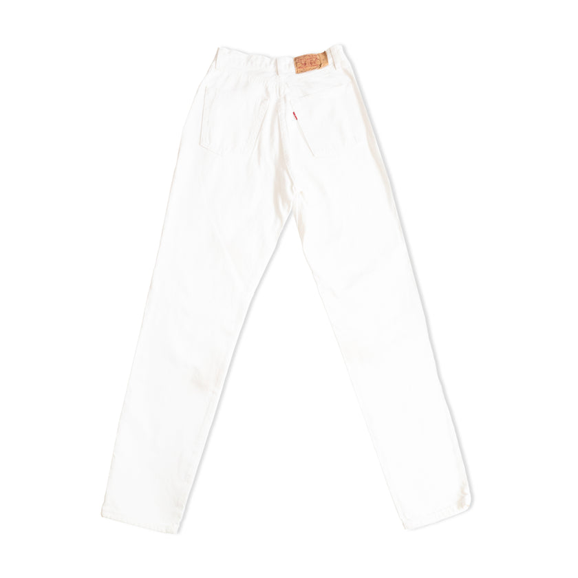 Levi's 901 high waisted white jeans (W29)