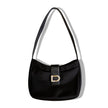 DKNY Black Shoulder Bag with Silver D Hardware – Vintage Y2K Style