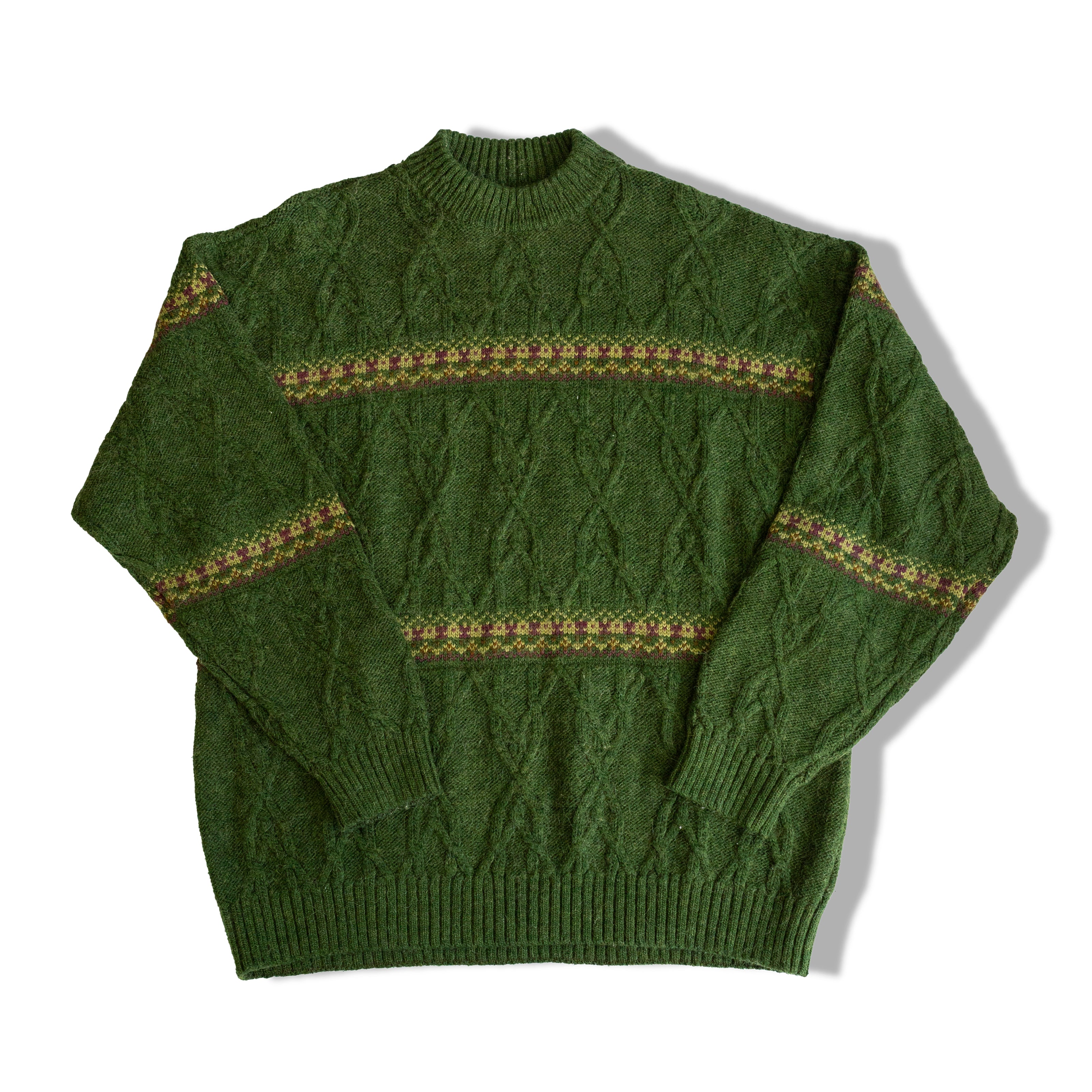 Vintage funky alpaca wool blend knit sweater