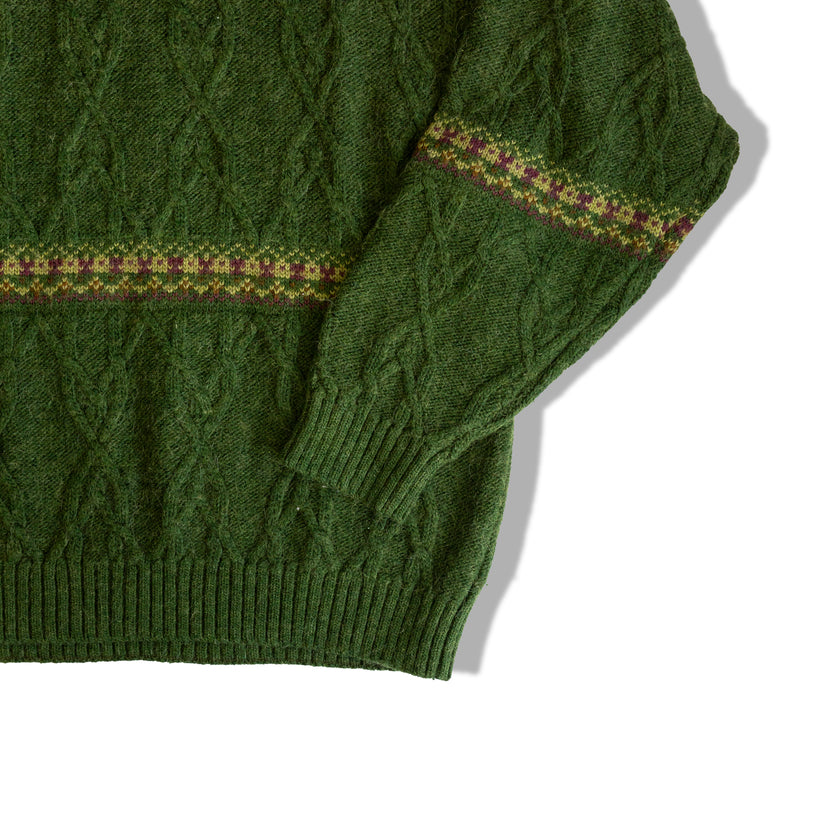 Vintage funky alpaca wool blend knit sweater