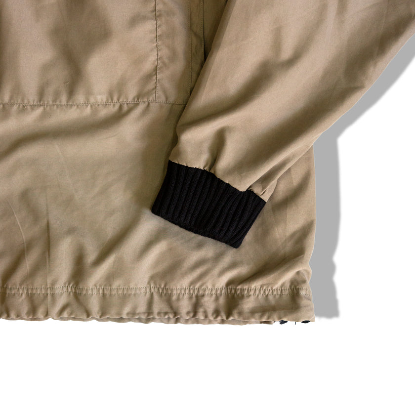 Super hot brown windbreaker hoodie (L)