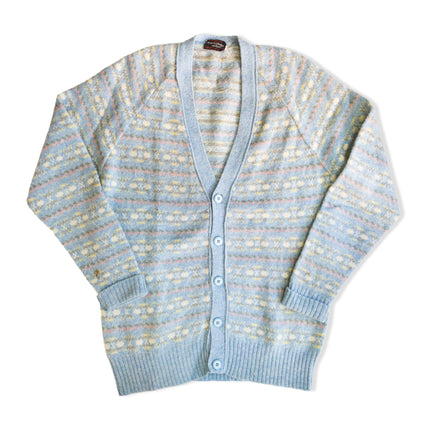 Vintage men’s 100% wool knit cardigan (M)