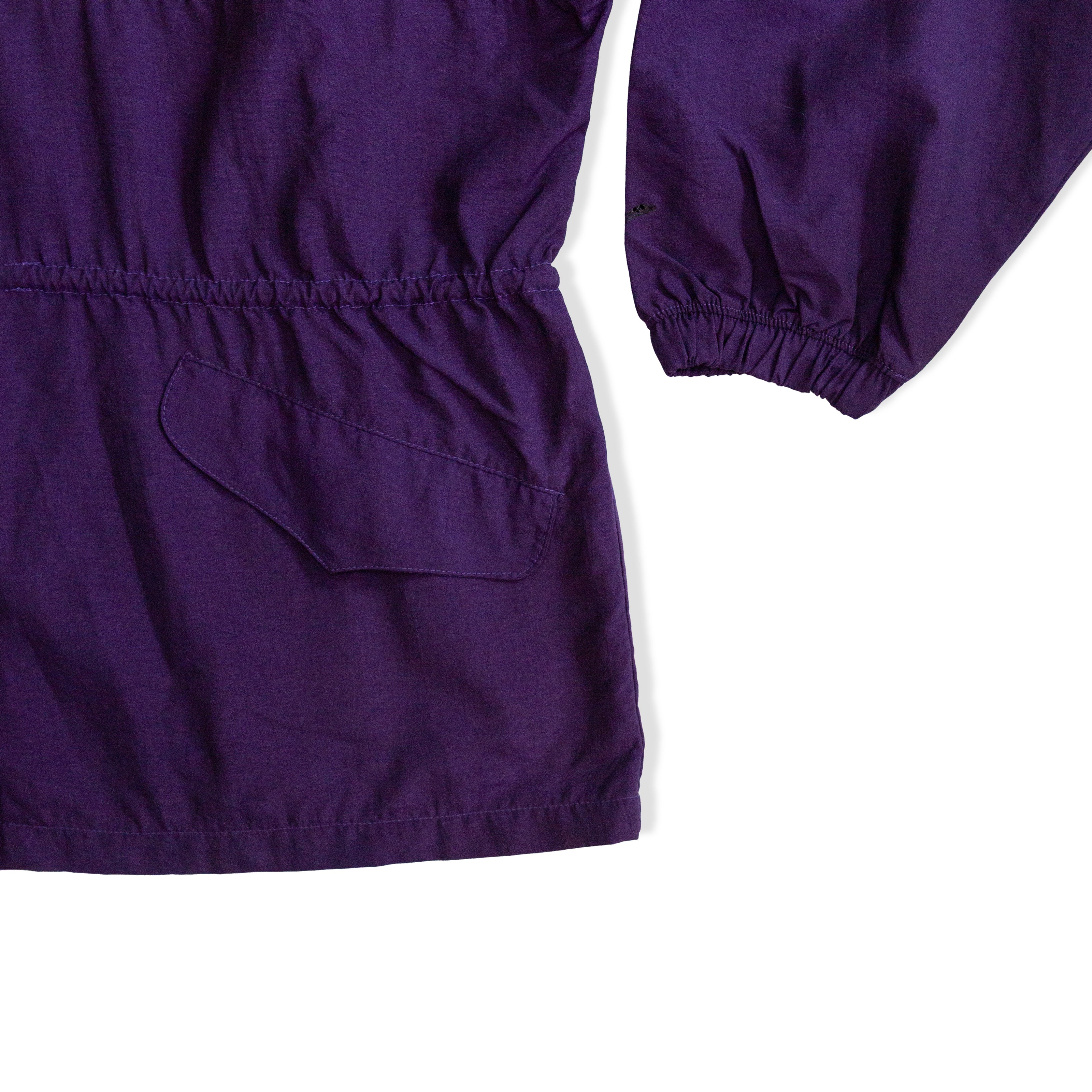 Vintage colorful hooded light jacket (M)