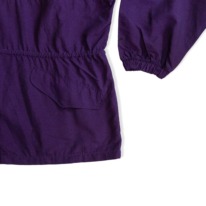 Vintage colorful hooded light jacket (M)