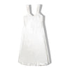 Vintage white satin slip dress with embroidered details (M/L)