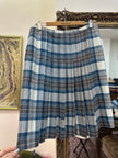 Vintage plaid pleated skirt