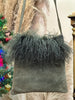 Super cute de Deadstock suede bag with furry details