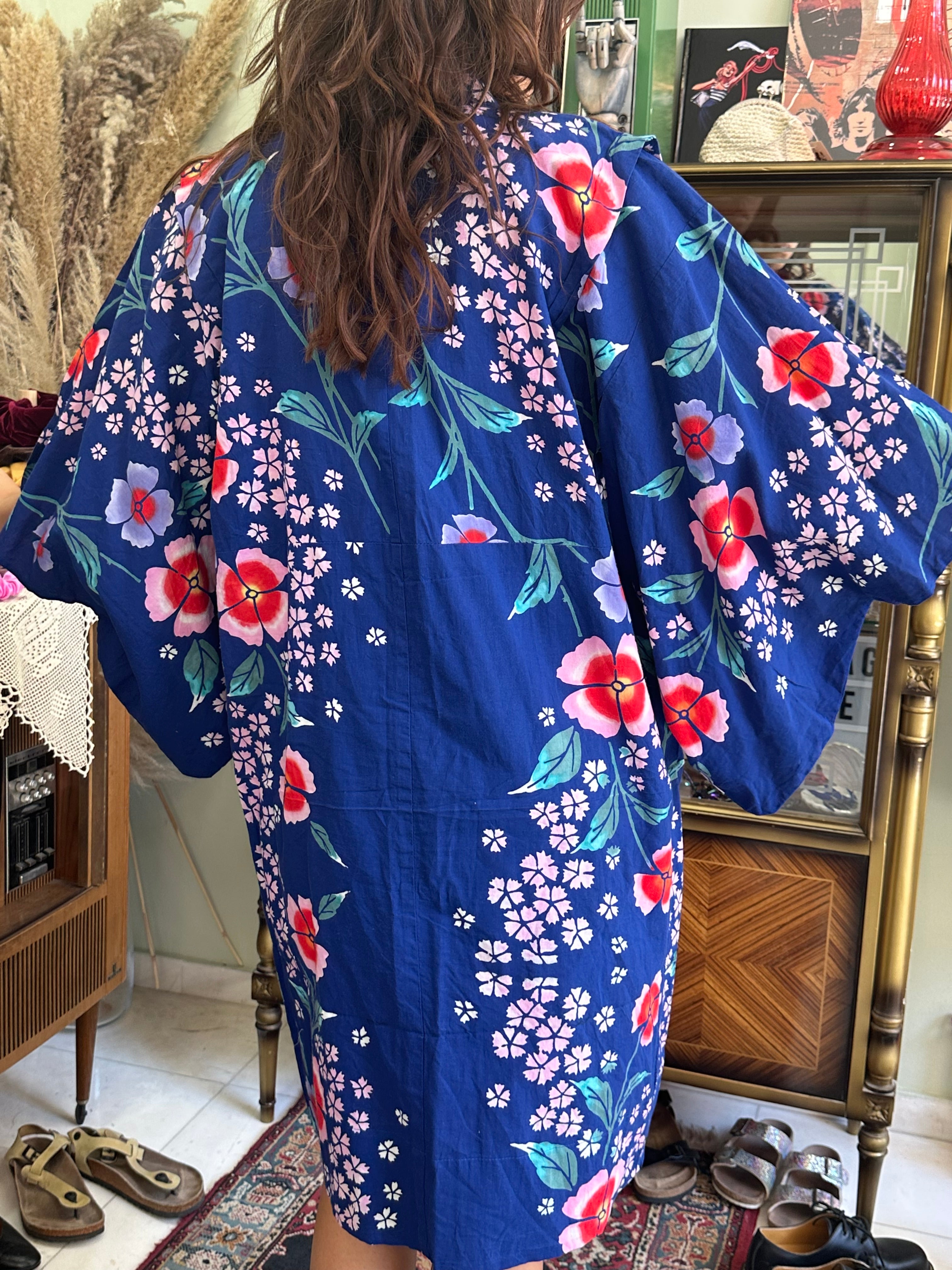 Stunning cotton yukata robe