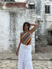 Handmade multi coloured crochet “Muse” top