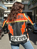 Super hot leather motorcycle jacket