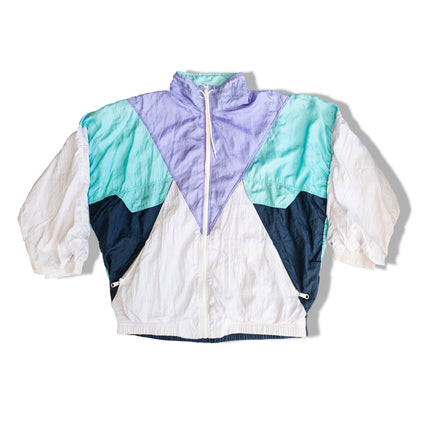 Vintage funky coloured windbreaker (XL)
