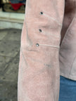 Stunning pink genuine suede jacket