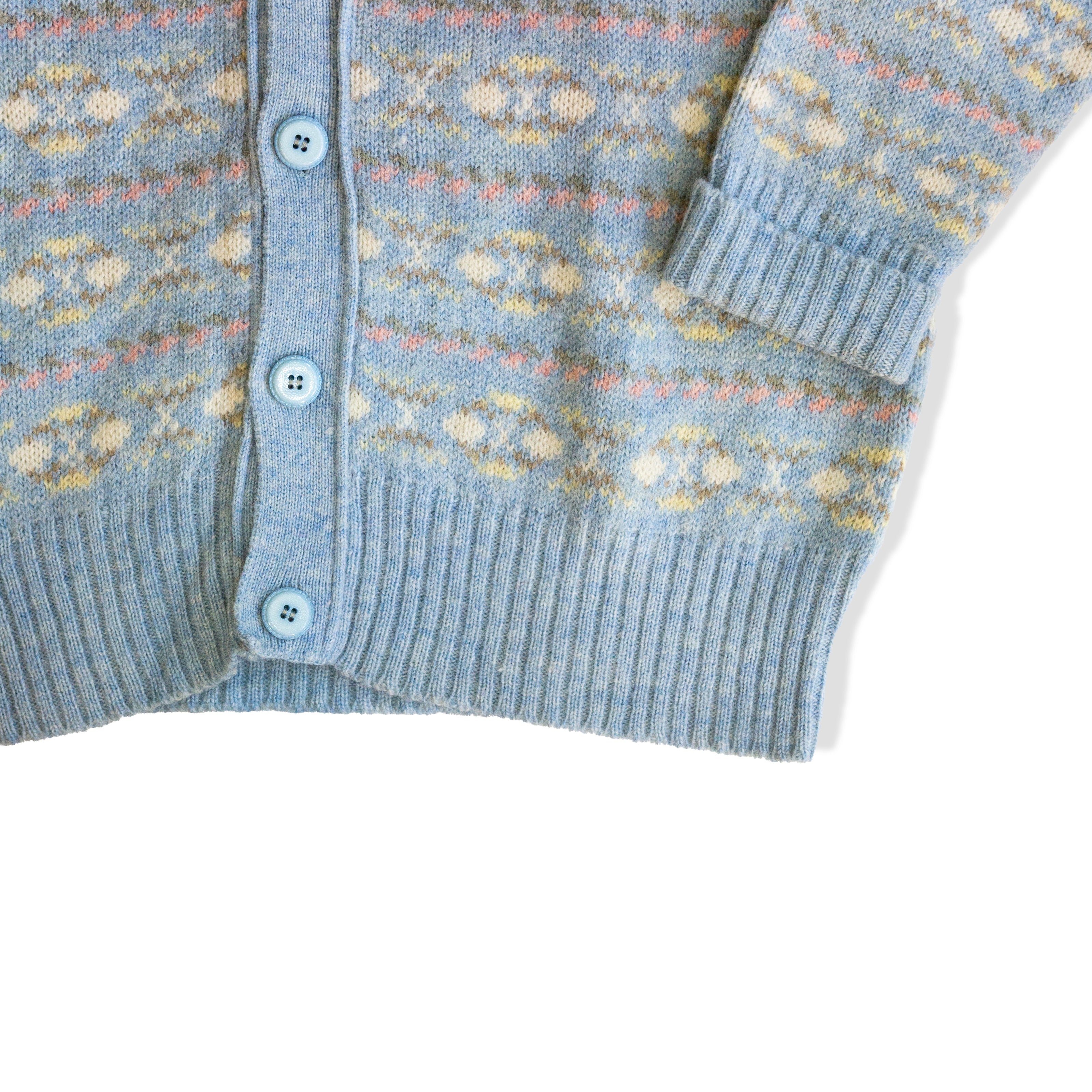 Vintage men’s 100% wool knit cardigan (M)