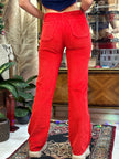 Deadstock red corduroy pants