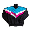 Vintage woman’s 90s Colorblock Track Jacket (XL)