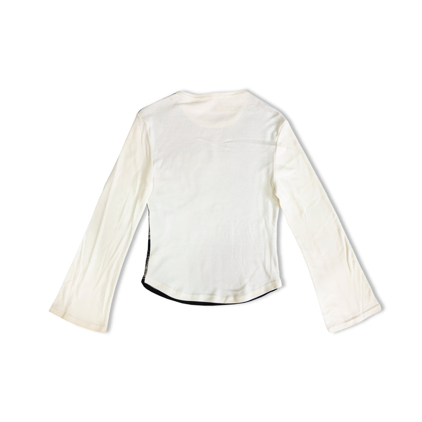 100% cotton multi-patterned deadstock top