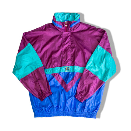 Vintage funky colorful windbreaker (L)