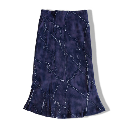 Vintage 90s mesh paterned midi skirt