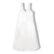 Vintage white satin slip dress with embroidered details (M/L)
